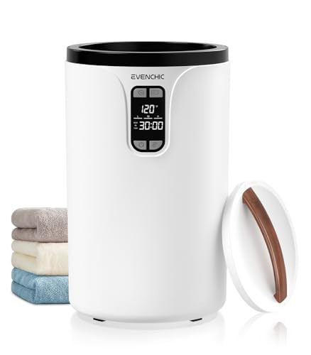 Evenchic Towel Warmer, 20L Hot Towel Warmers for Bathroom with 24H Timer, Temperature Adjustable, LED Display, Auto Shut Off, Even Heated for Oversized Towels, Bathrobes, Blankets | Amazon (US)