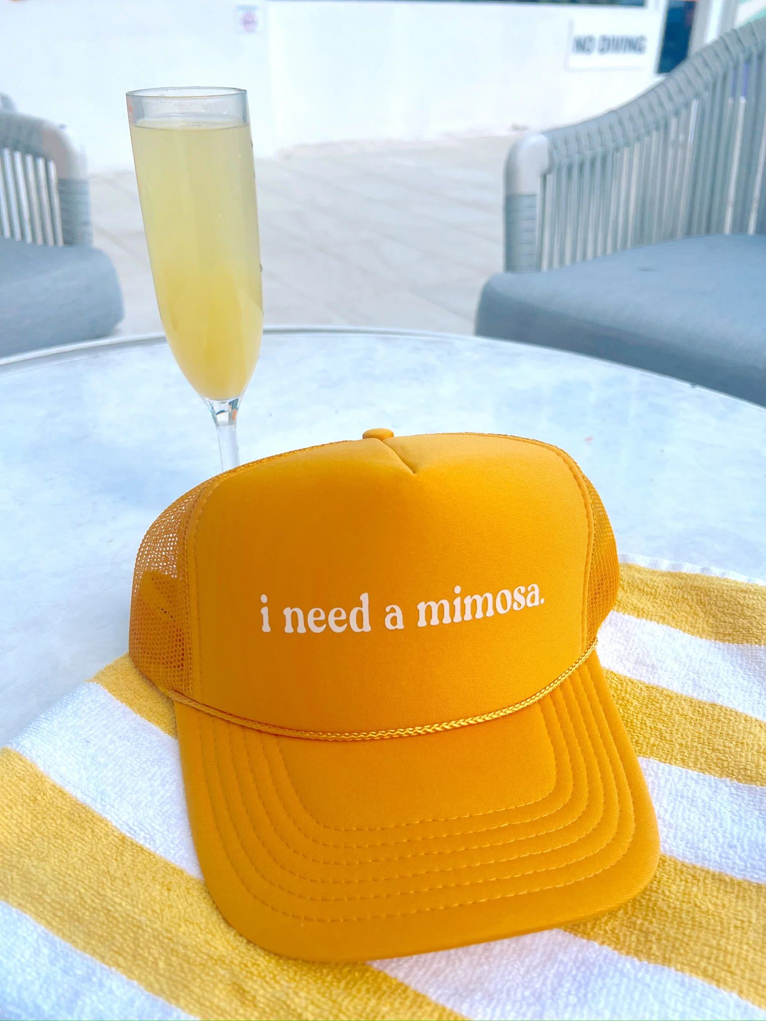 I Need a Mimosa Trucker Hat | KenzKustomz