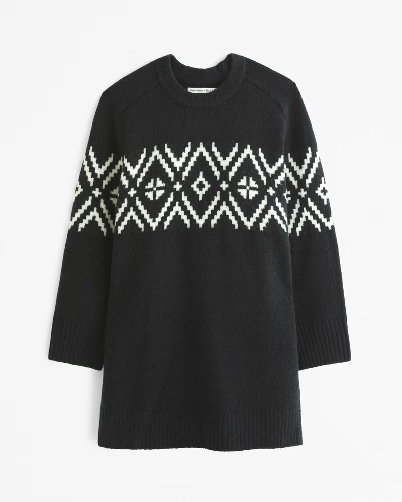 The A&F Madeline Crew Mini Sweater Dress | Abercrombie & Fitch (UK)