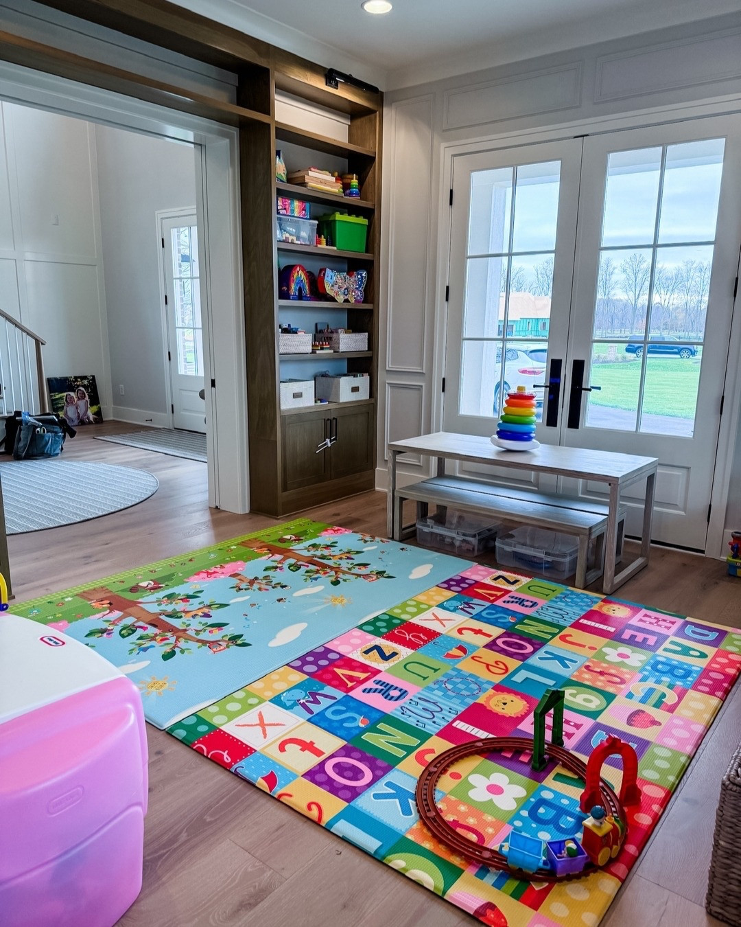 🌈 Playtime, but make it organized! 

This colorful playroom is ready for endless adventures—where every toy has a home and creativity runs wild! 

Who’s ready to play?