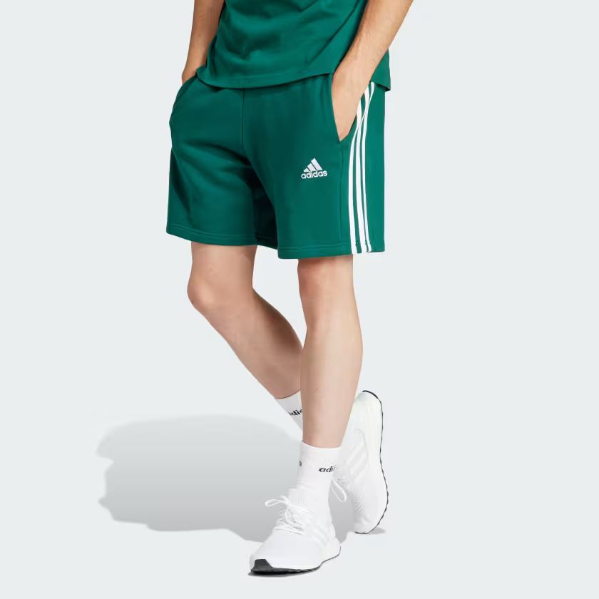 Essentials French Terry 3-Stripes Shorts | adidas (UK)