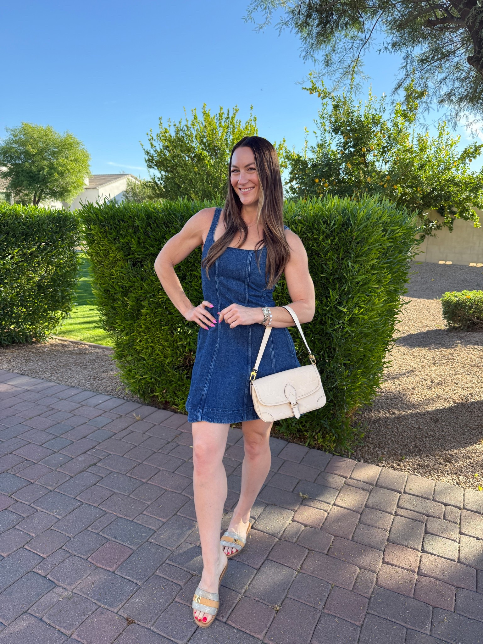 Denim Spring dress 

#LTKfitnessgoals #LTKmomlife #LTKSpringSale