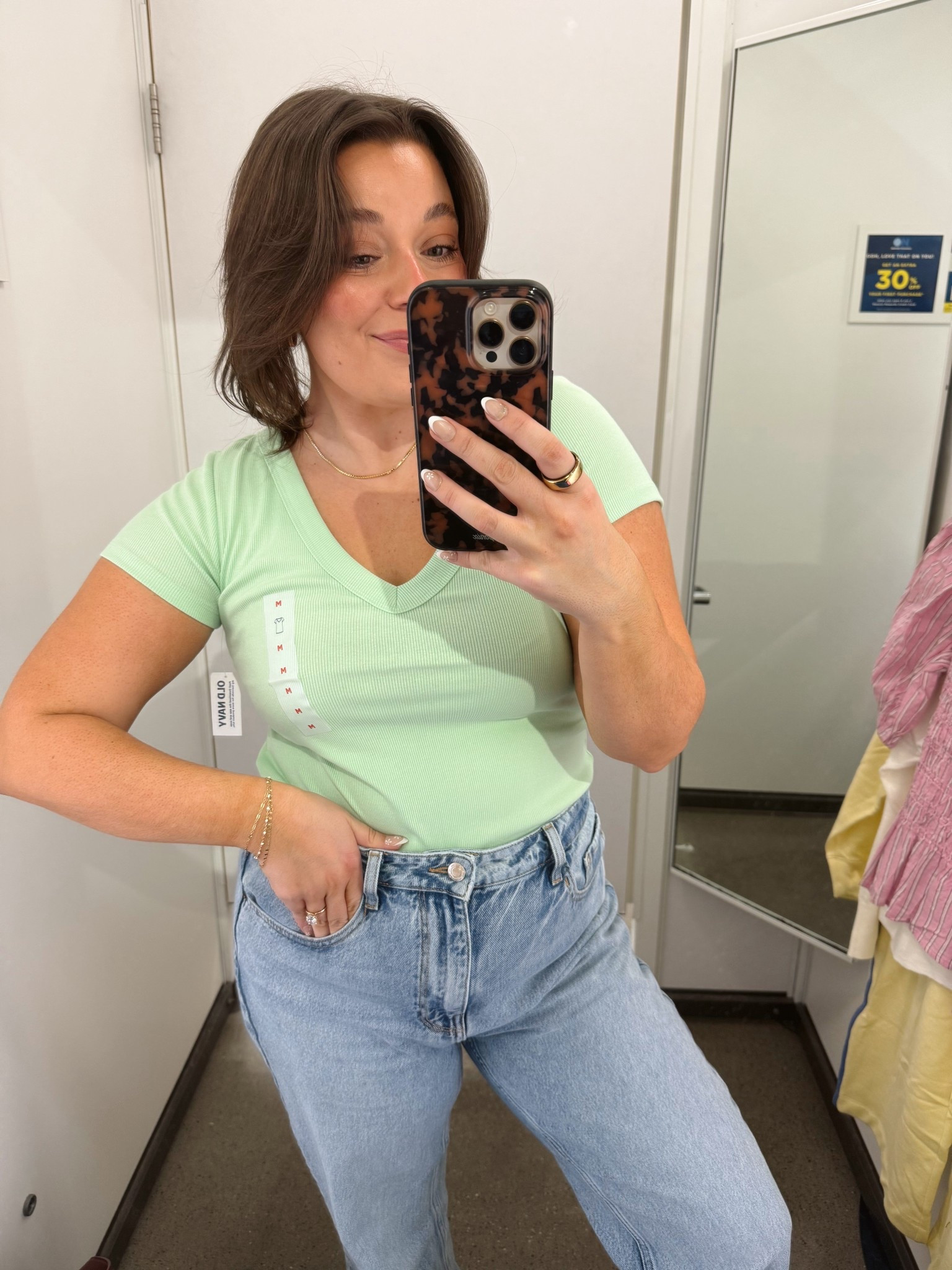 My favorite snug crop tee from Old Navy now in a vneck version 🤩 the perfect everyday tee! 

#LTKootd #LTKSaleAlert #LTKMidsize