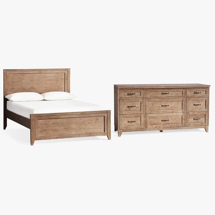 Hampton Classic Bed &amp;amp; 9-Drawer Dresser Set | Pottery Barn Teen