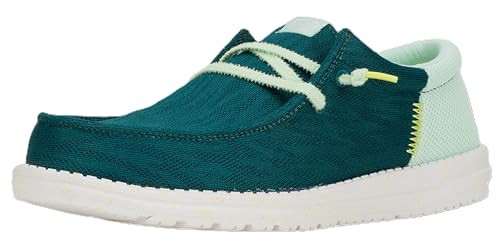 HEYDUDE Men's Wally Funk Zigzag Mesh Sea Green 13 Medium | Amazon (US)