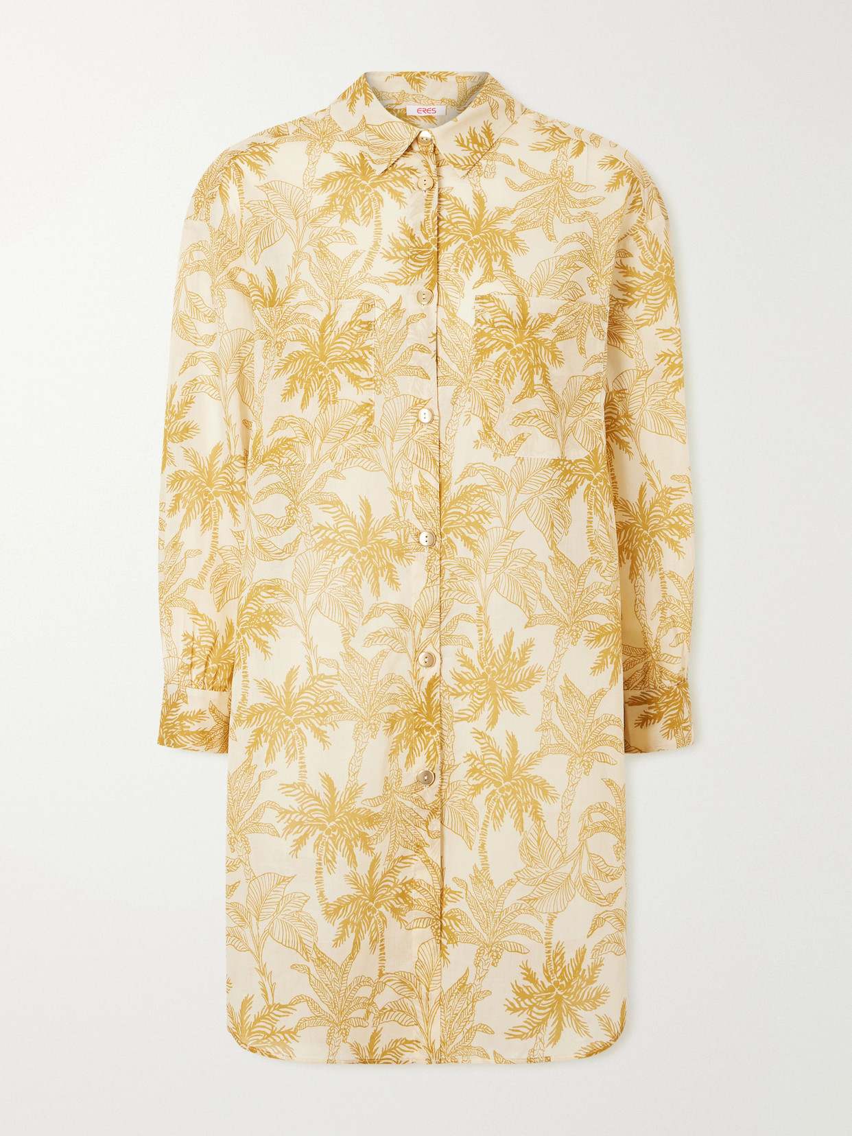 Eres - Exotisme Printed Cotton-voile Shirt - Yellow | NET-A-PORTER (US)