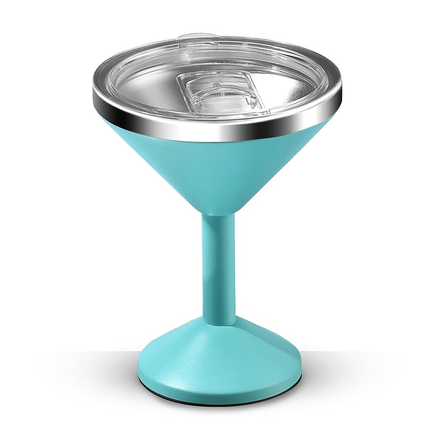 13oz Stainless Steel Martini Glass - Insulated Margarita Tumbler with Lid,Double-layer insulation... | Amazon (US)