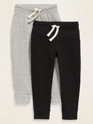 Rib-Knit Waist Jersey Joggers 2-Pack for Toddler Boys | Old Navy (CA)