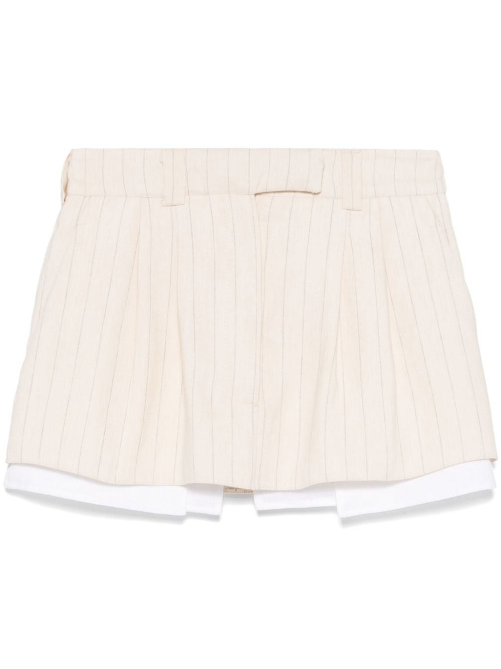 PNK pinstripe mini skirt - Neutrals | Farfetch Global