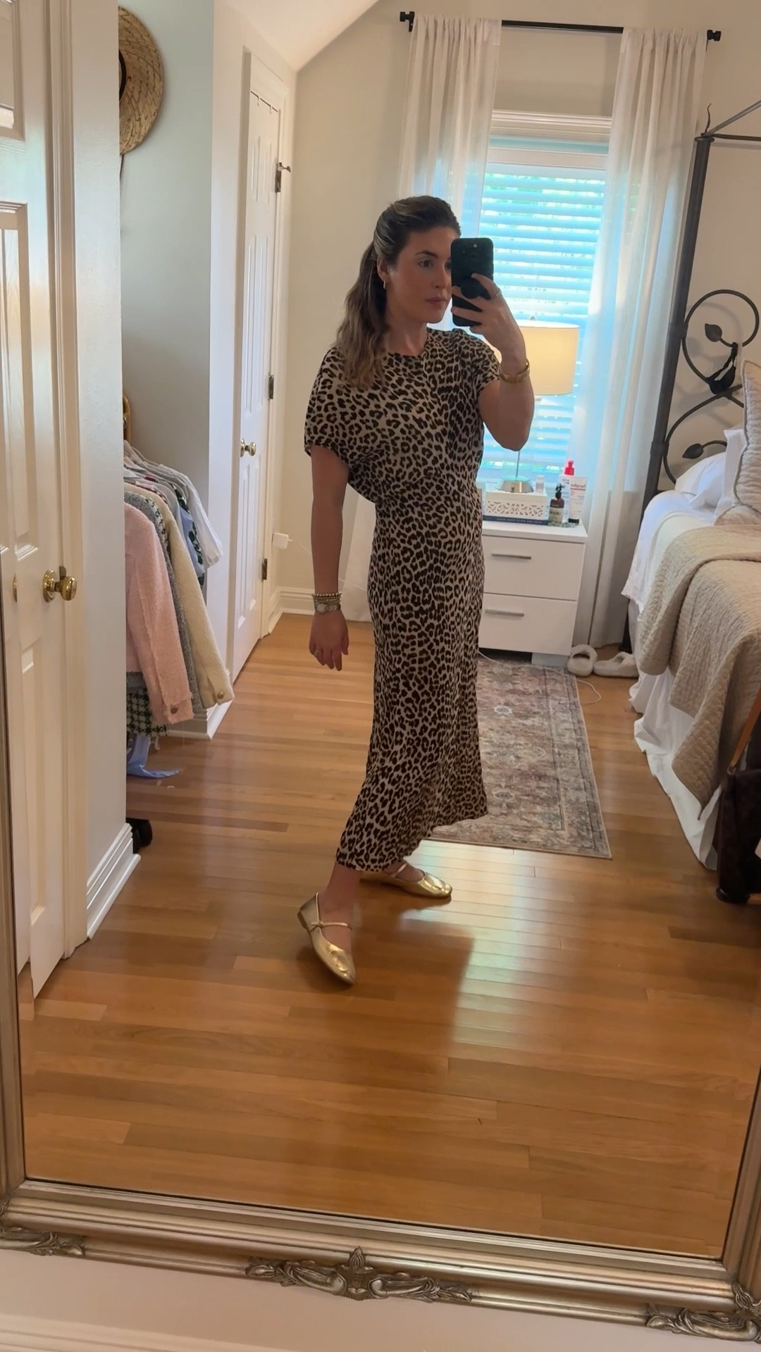 Love anything leopard print 🫶🏻 and these shoes are my new favorite pair! 

Leopard print dress, dress, office dress, work dress, workwear, Maryjane flats, gold shoes 

#LTKFindsUnder50 #LTKShoeCrush #LTKStyleTip