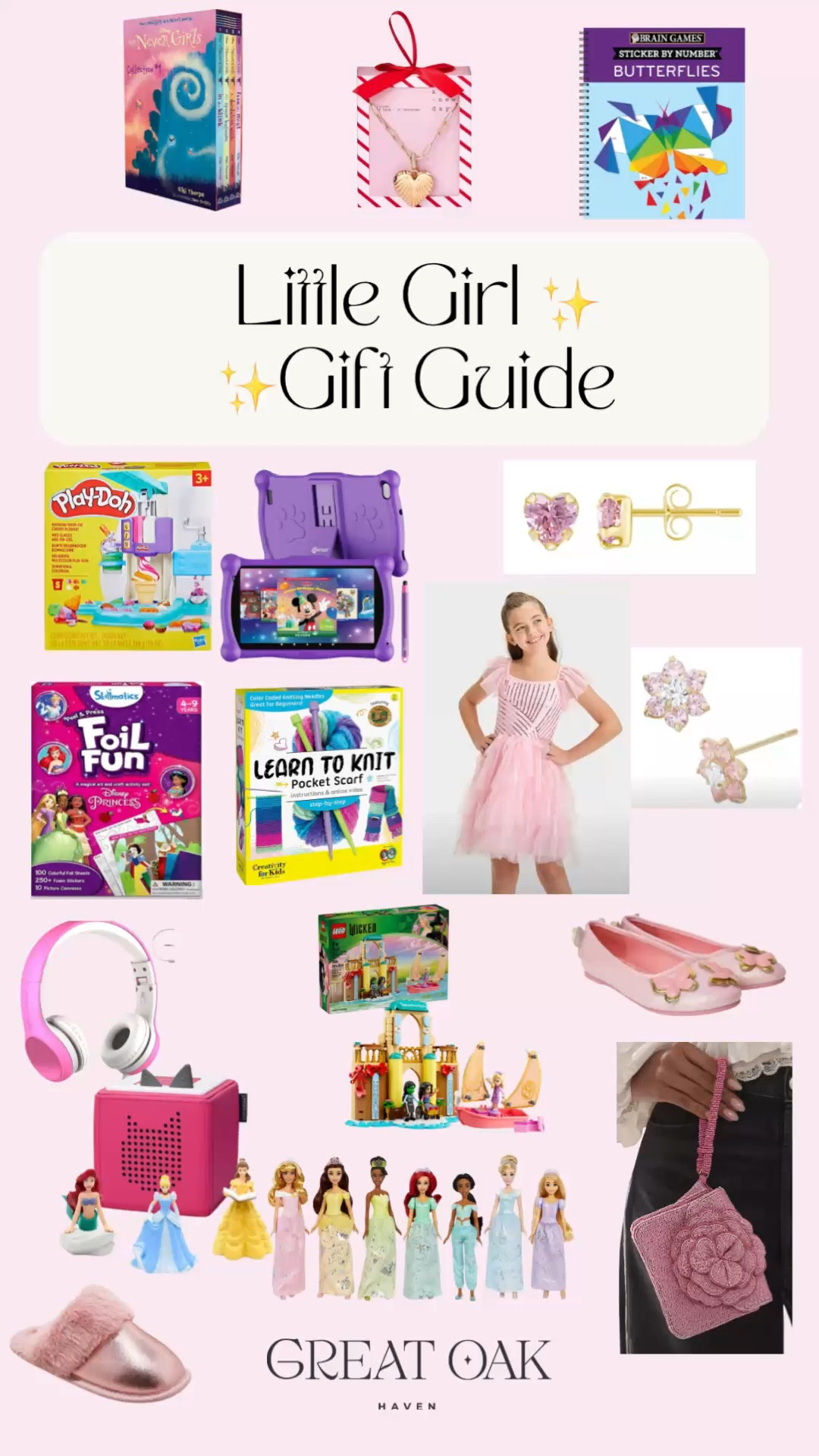 🎀 holiday gift guide for the little girl in your life that loves, pink, princesses, wicked, Disney, fairy tales, & magic 🪄 

#LTKHoliday #LTKKids #LTKGiftGuide
