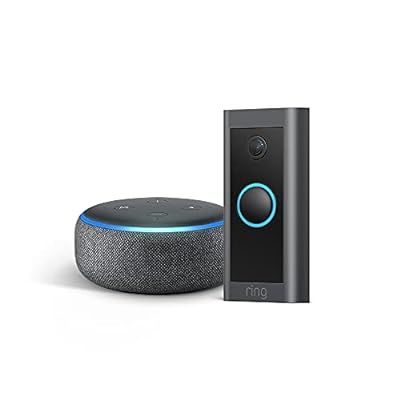 Ring Video Doorbell Wired bundle with Echo Dot (Gen 3) - Charcoal | Amazon (US)