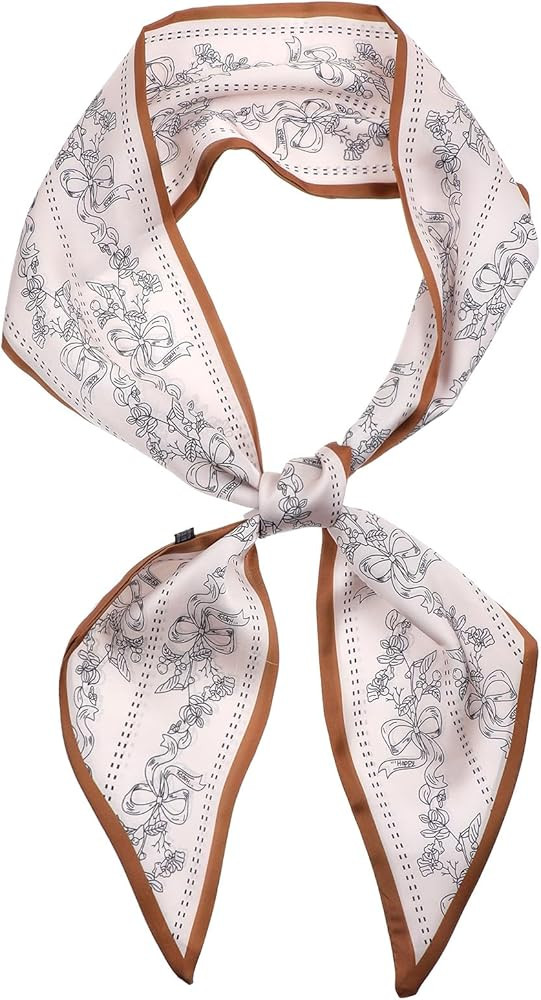 Neck Scarf for Women, Elegant Purse Scarf for Handbags, Silky Satin Headscarf for Women's Hair, B... | Amazon (US)