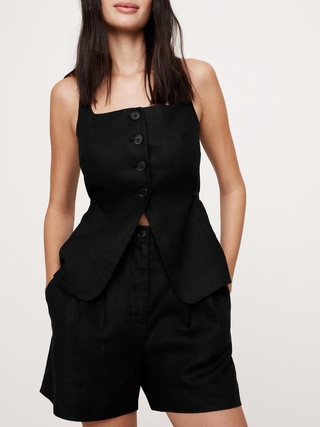 Soho High-Rise Linen 4" Short | Banana Republic (US)