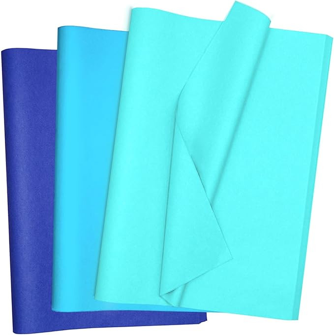 120 Sheets Mix Blue Tissue Paper HMUIKFRY 20x14 Inches Tissue Paper for Gift Bags Wrapping Paper ... | Amazon (US)