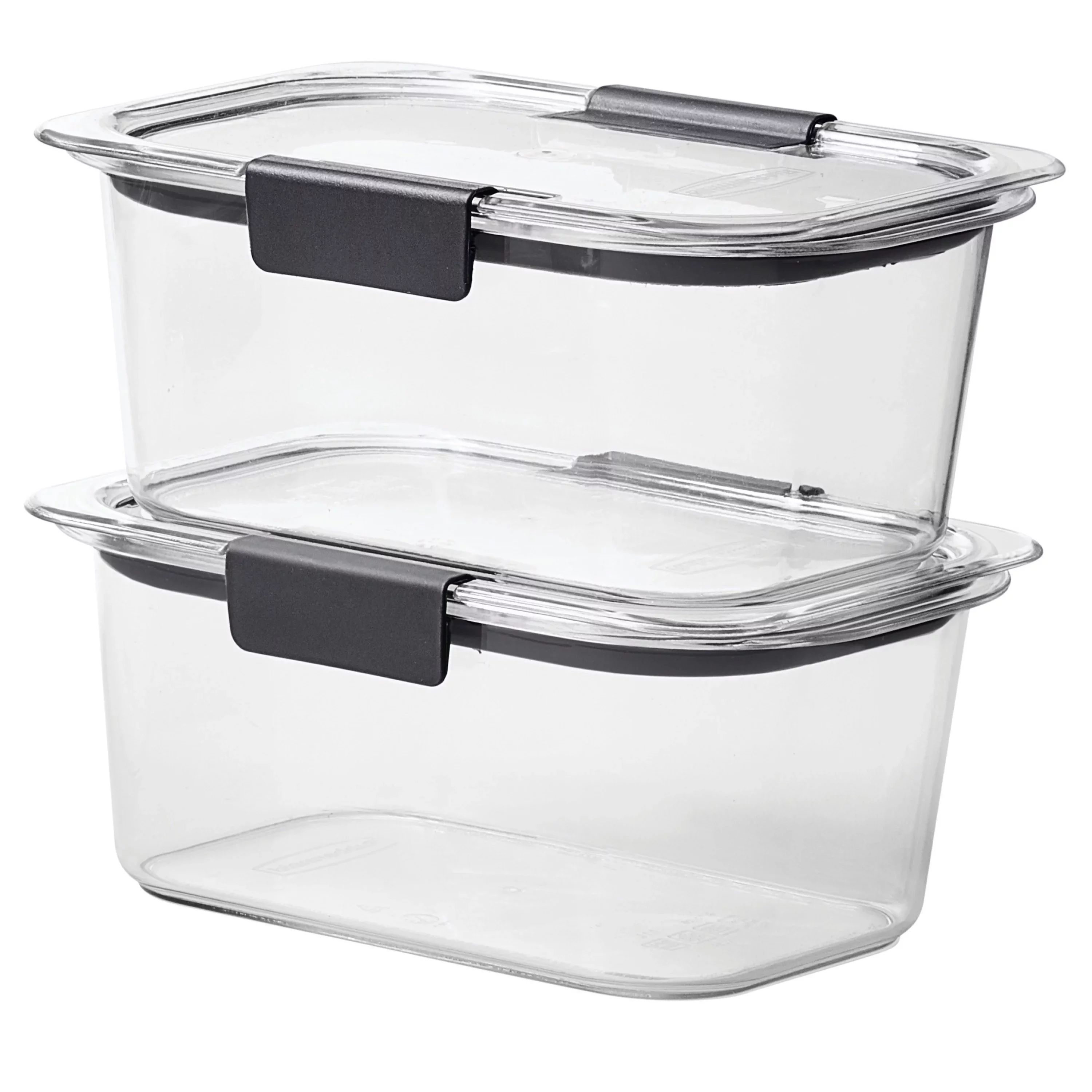 Rubbermaid Brilliance 4.7 Cup Medium Stain-Proof Food Storage Container, Set of 2 | Walmart (US)