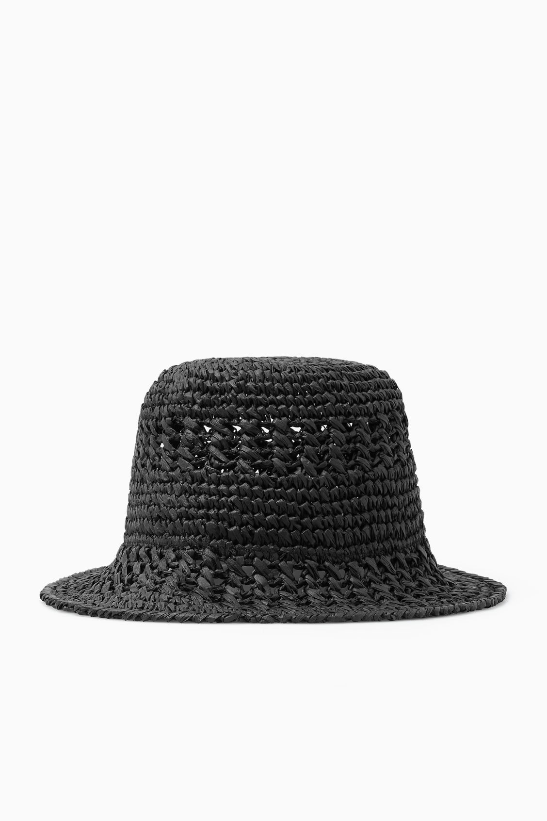 CROCHETED STRAW BUCKET HAT | COS (US)