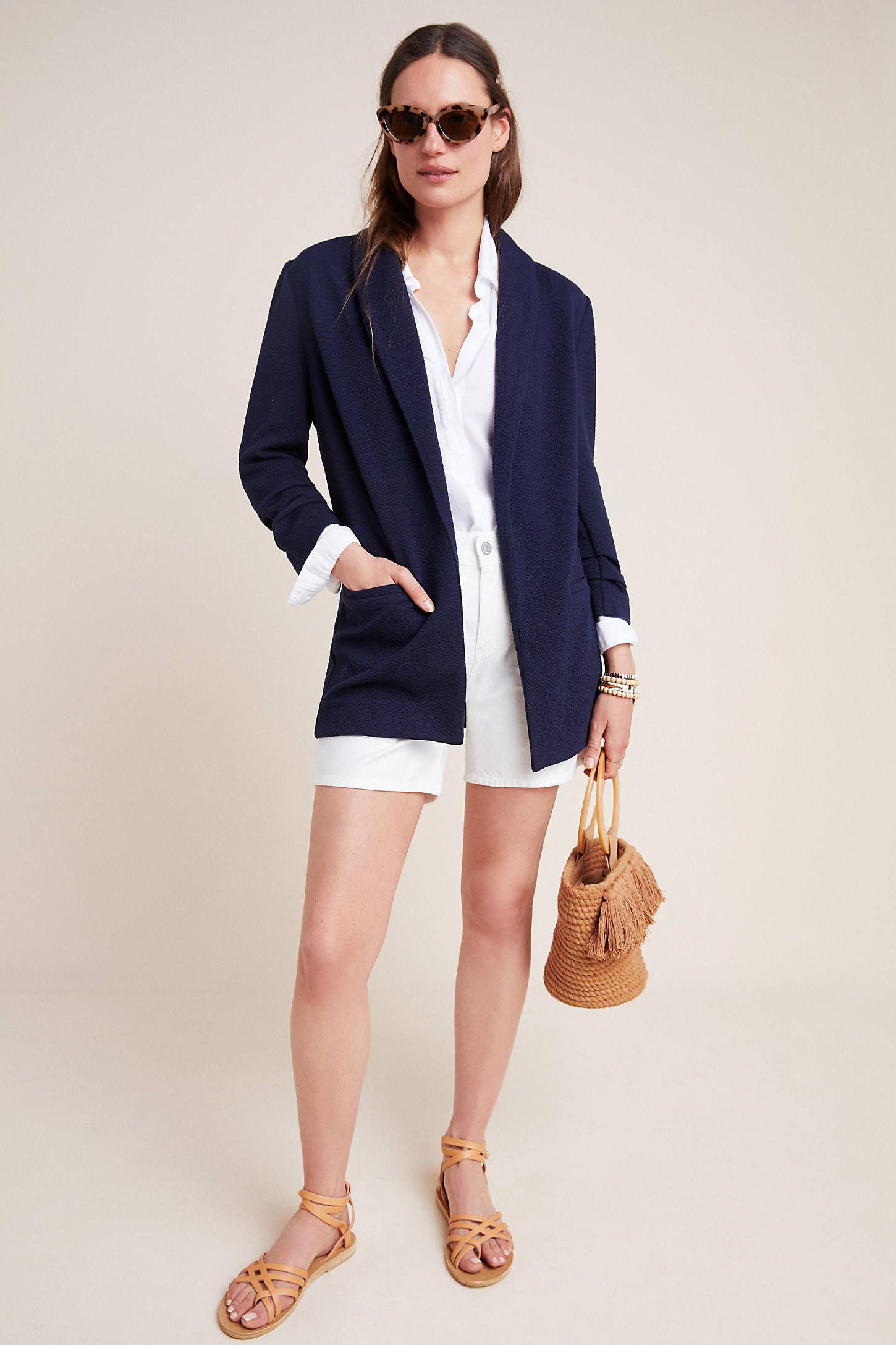 Harlyn Ruched Blazer | Anthropologie (US)