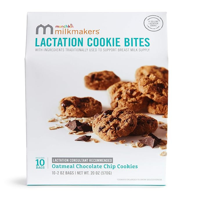 Munchkin® Milkmakers® Lactation Cookie Bites, Oatmeal Chocolate Chip, 10 Ct | Amazon (US)