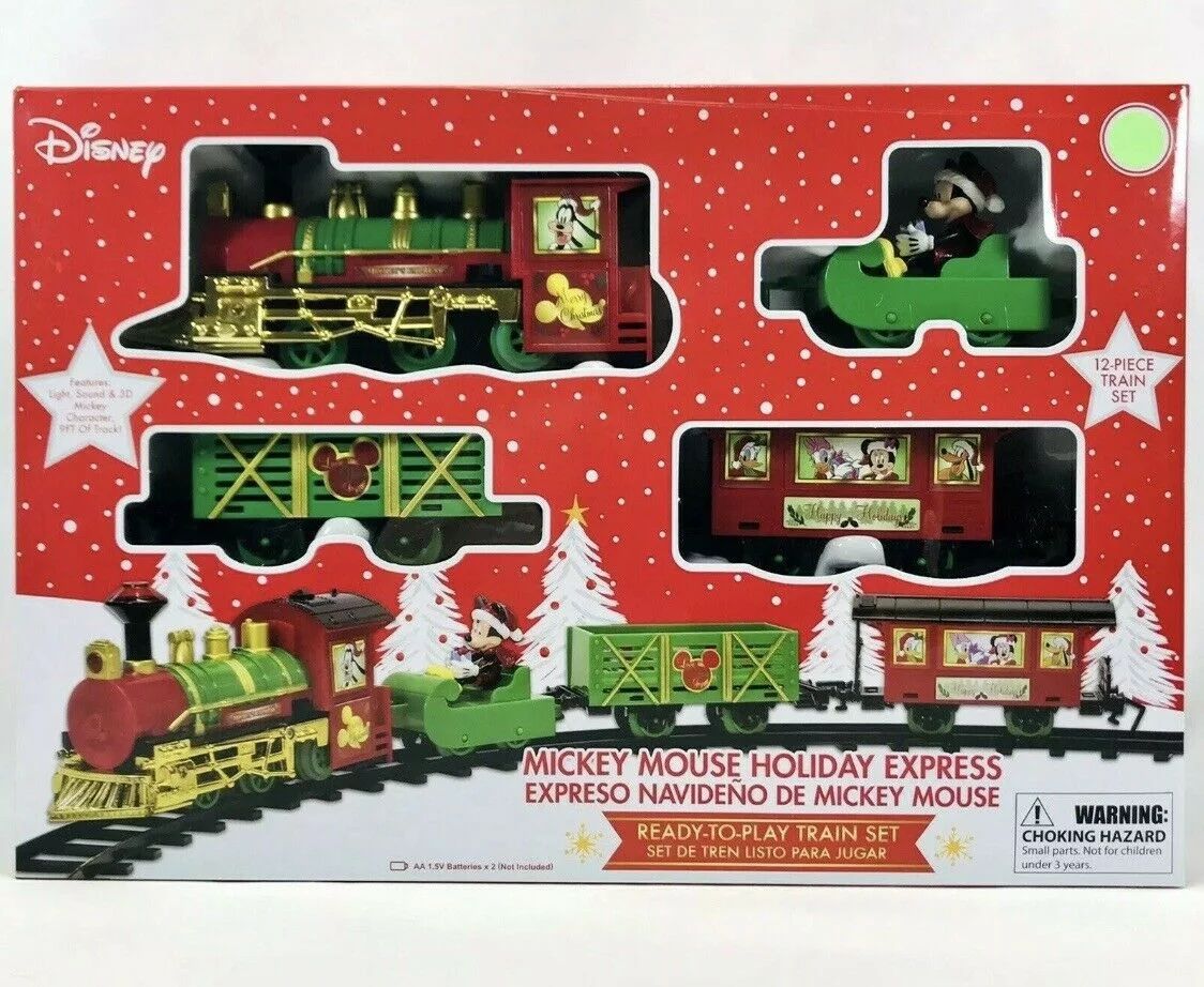 Disney Mickey Mouse Holiday Express 12 Piece Christmas Train Set NEW! | Walmart (US)