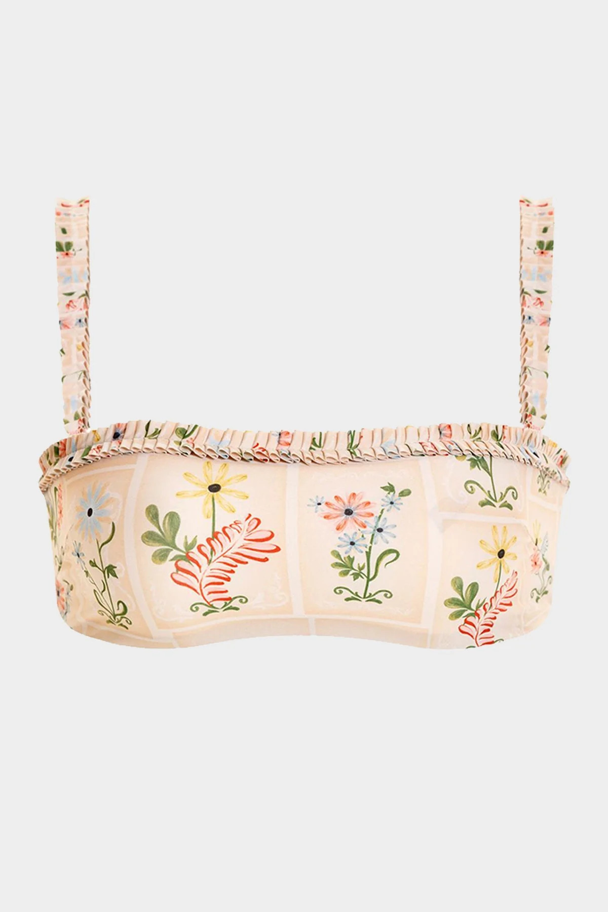 Olmo Pradera Bikini Top in Neutral | Shop Olivia