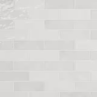 Kingston White 3 in. x 8 in. Polished Ceramic Wall Tile (5.38 sq. ft./case) | The Home Depot