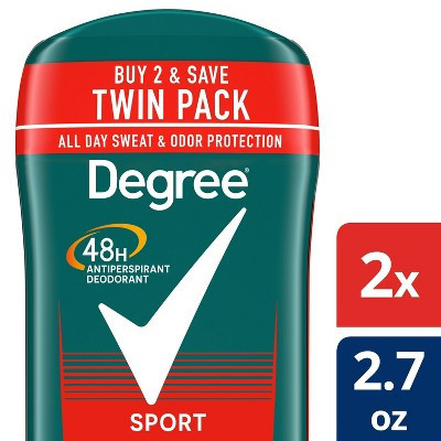 Degree Men Sport 48-Hour Antiperspirant & Deodorant Stick - 2.7oz/2ct | Target