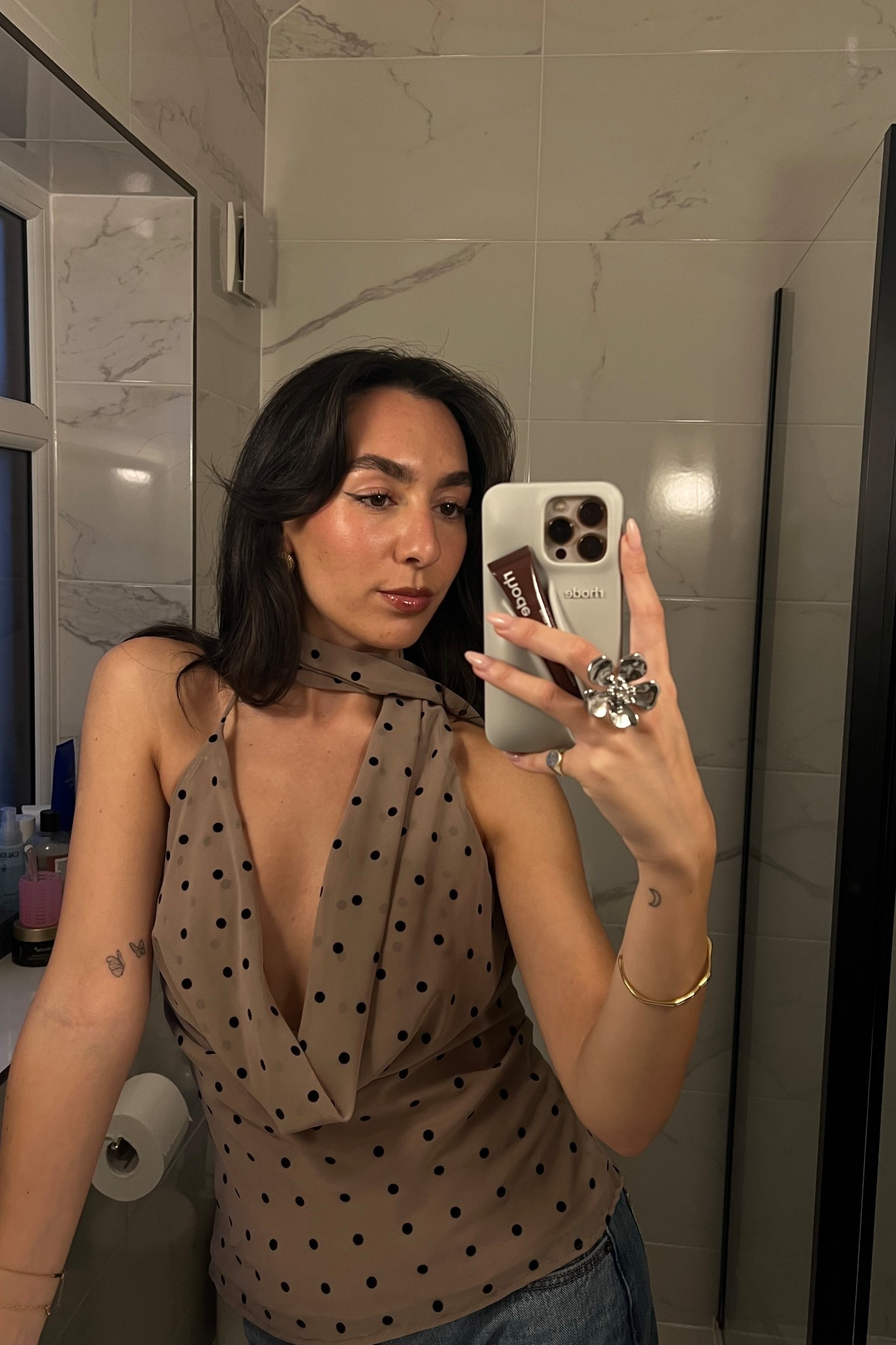 Zara going out top, polka dot, scarf top

#LTKuk #LTKautumn #LTKdatenight