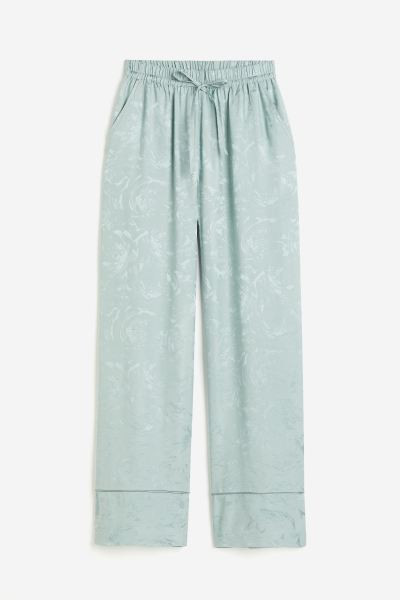 Jacquard-weave Pants - Light turquoise - Ladies | H&M US | H&M (US + CA)