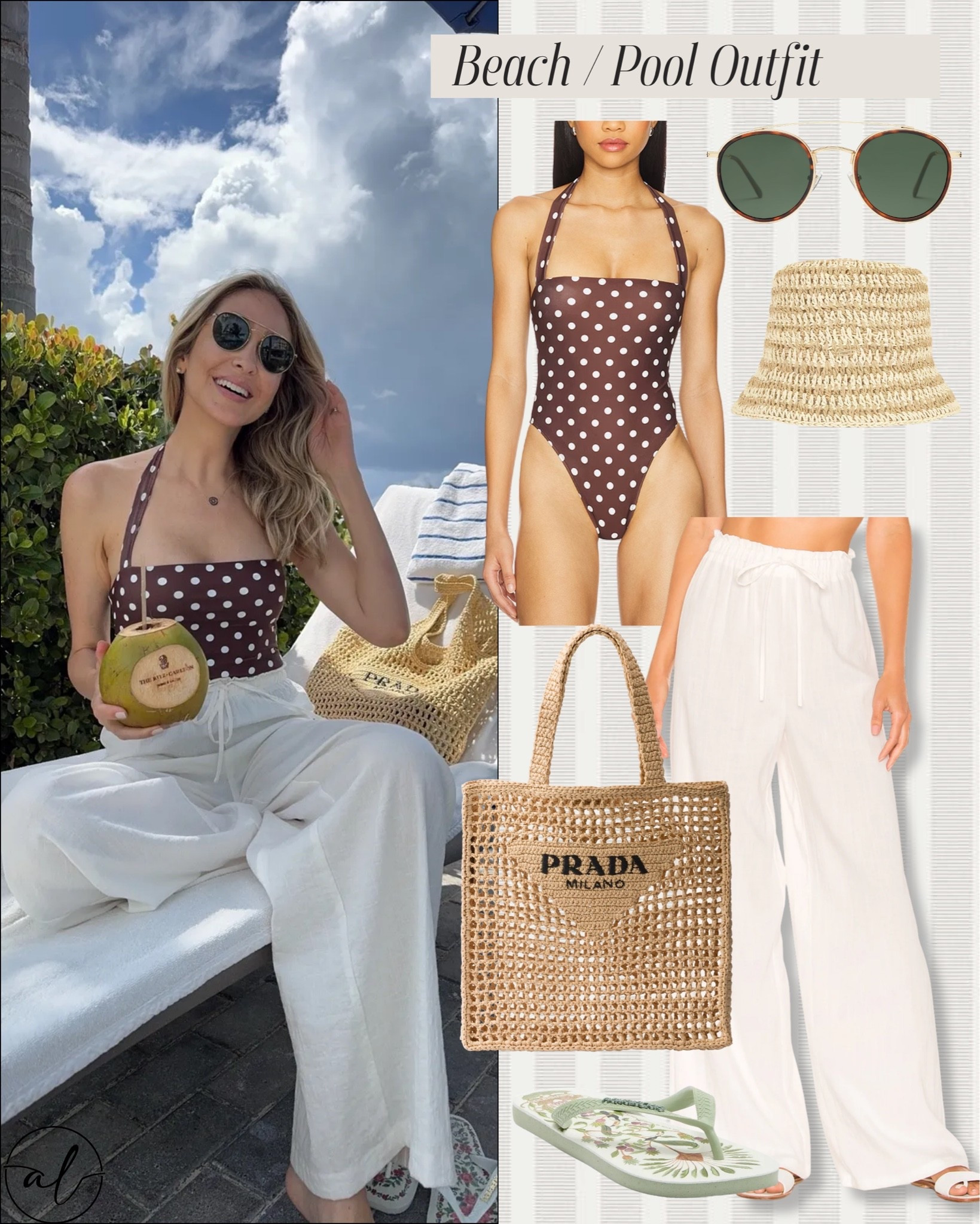 Beach / Pool Outfit 
Summer outfit that is beautiful for a pool or a beach day. Gorgeous and elegant one piece that is perfect for summer vacation

#LTKU #LTKootd #LTKSwim