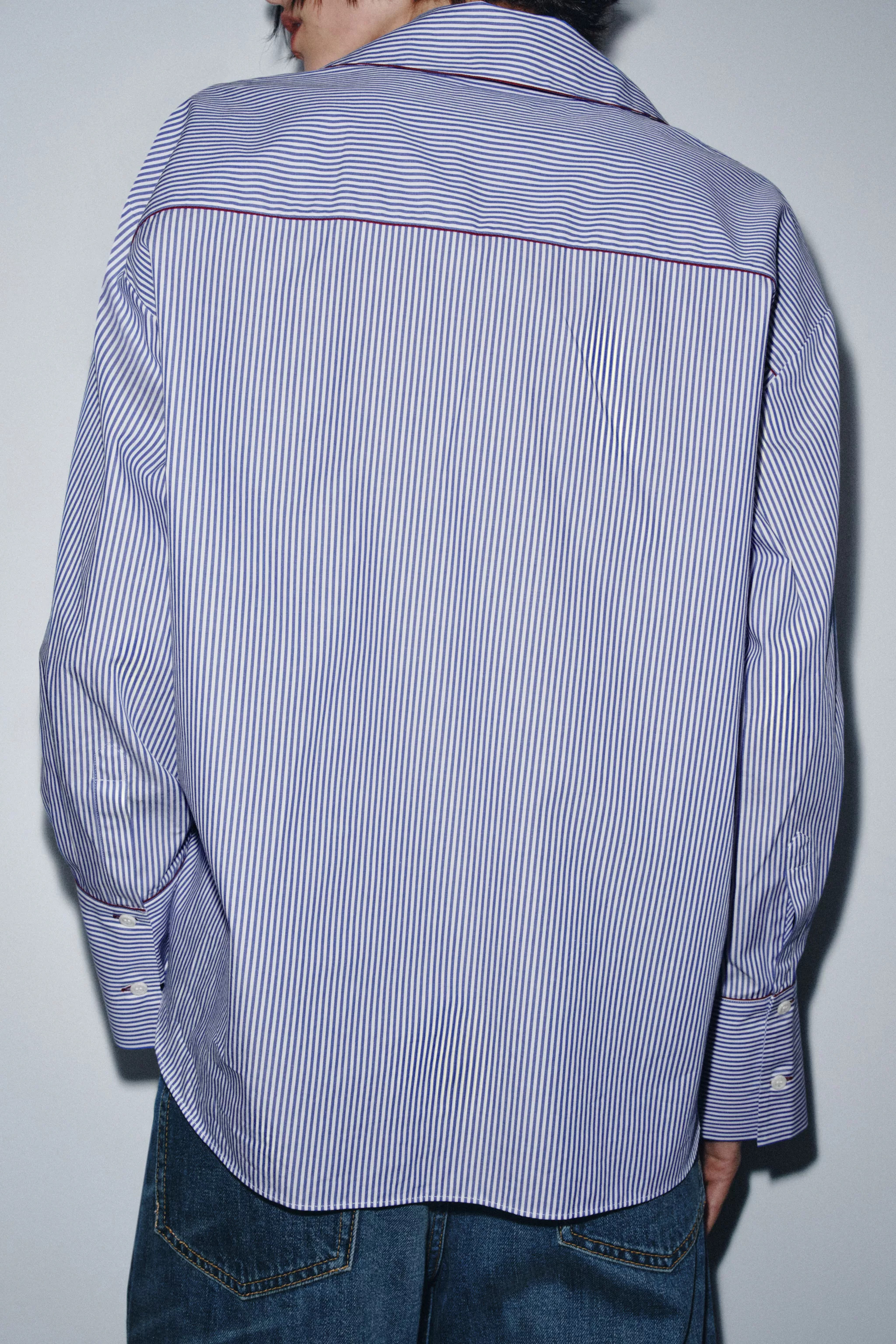 ZW COLLECTION CONTRAST TRIM SHIRT | Zara US