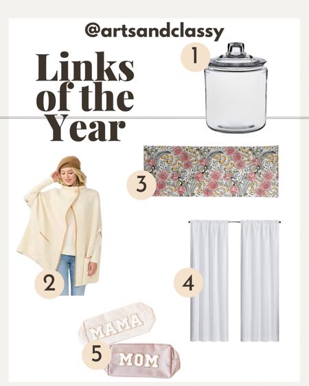 Here’s a roundup of this year’s best sellers! From fashion and beauty finds to home decor, home upgrades and storage solutions! 

Walmart | Etsy | Kohls | LC by Lauren Conrad | kitchen storage | cape coat | blackout curtains | makeup bag | wallpaper 

#LTKstyletip #LTKsalealert #LTKhome
