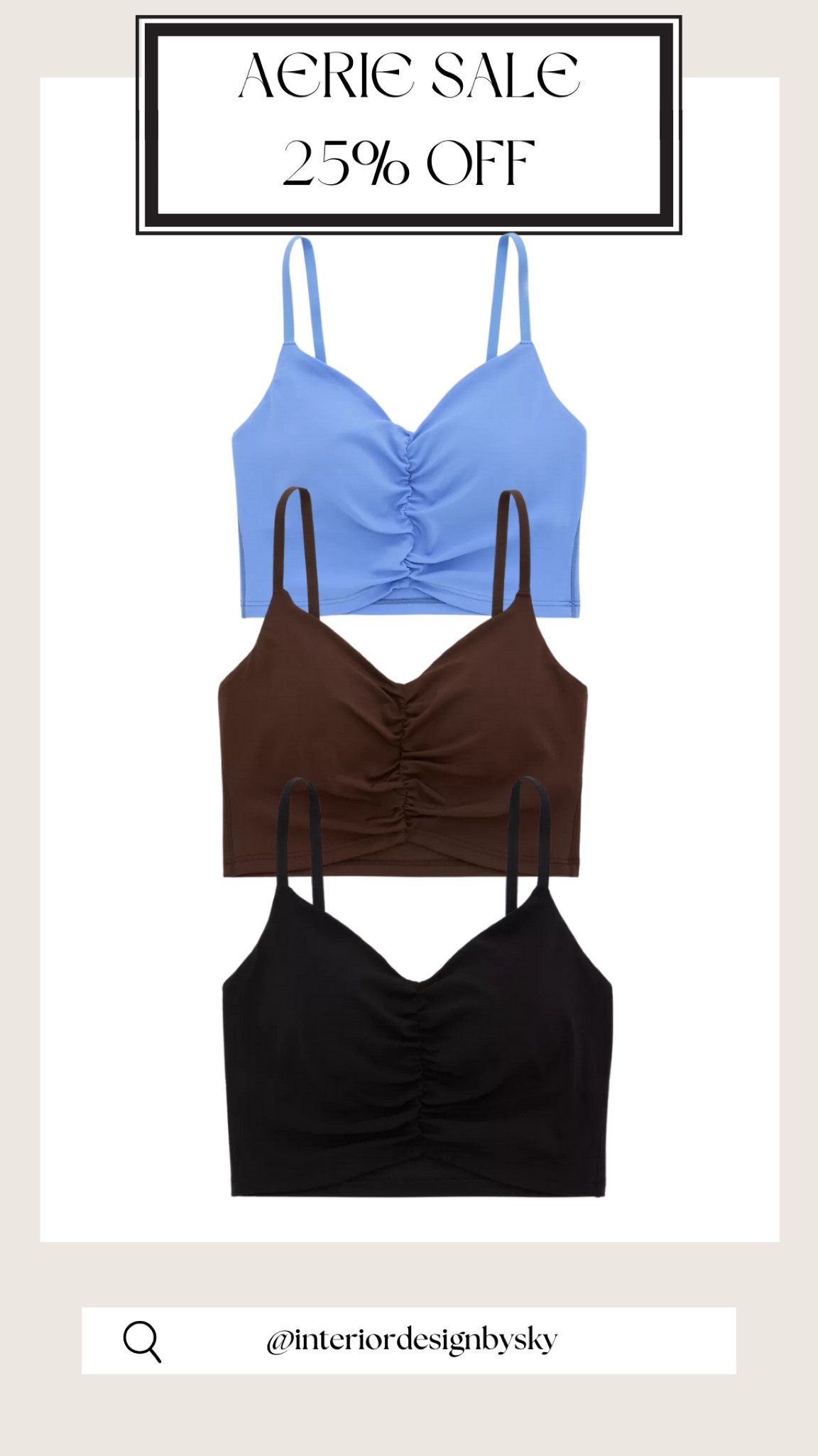 Aerie exclusive sale of 25% off only until 9/24!!!! 
The cutest crop tops / workout wear! Great for the fall season to wear under a jacket or cardigan! 

#LTKSeasonal #LTKsalealert #LTKSale