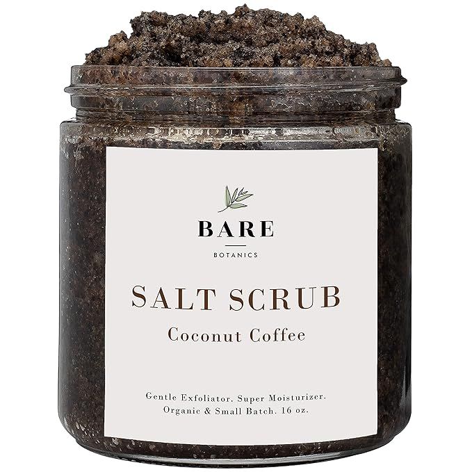 Bare Botanics Coconut Arabica Coffee Scrub | Fight Cellulite, Fine Lines, Stretch Marks & Spider ... | Amazon (US)
