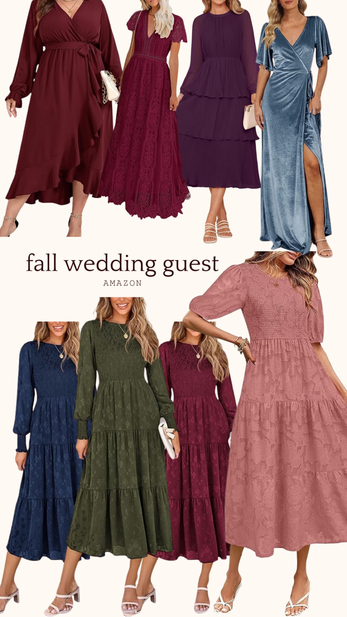 Wedding guest dress inspo 

All from Amazon going up to XL/XXL 

#LTKWedding #LTKMidsize #LTKPlusSize