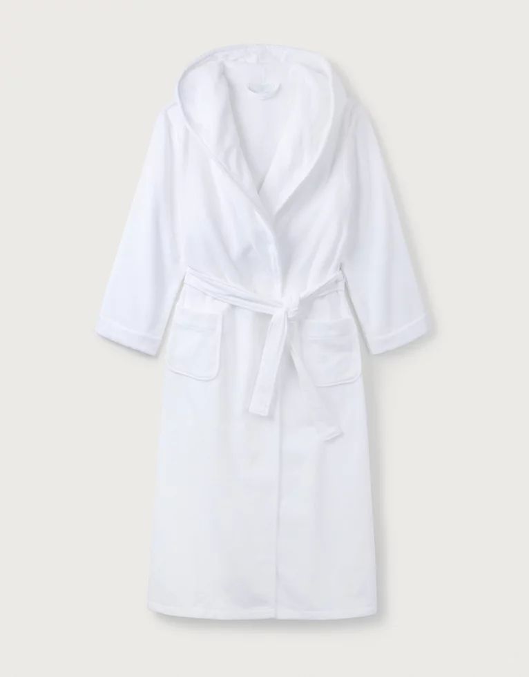 Hooded Velour Robe | The White Company (UK)