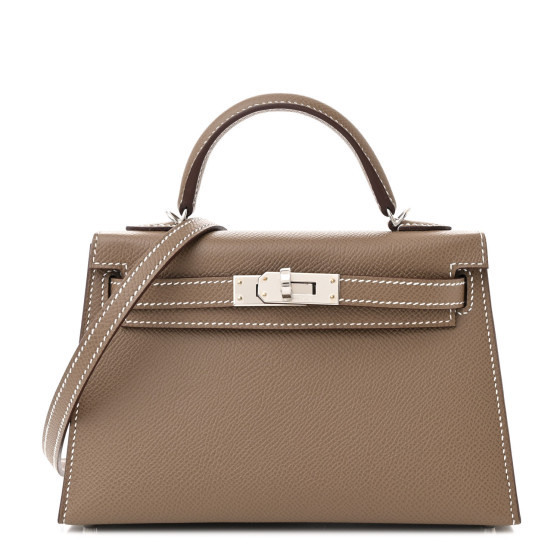 Epsom Mini Kelly Sellier 20 Etoupe | FASHIONPHILE (US)