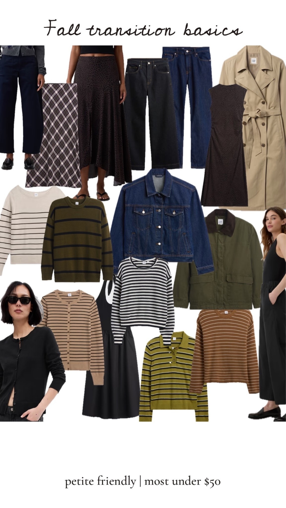 Fall transitional pieces under $100 (most under $50 and on sale)

I wear smalls and 25 (short/petite)

#LTKPetite #LTKSaleAlert #LTKSeasonal