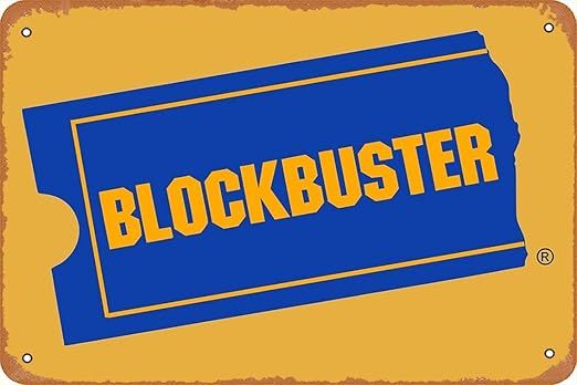 Yzixulet Blockbuster Art Print Vintage 8" x 12" Metal Tin Sign Funny Man Cave Decor | Amazon (US)