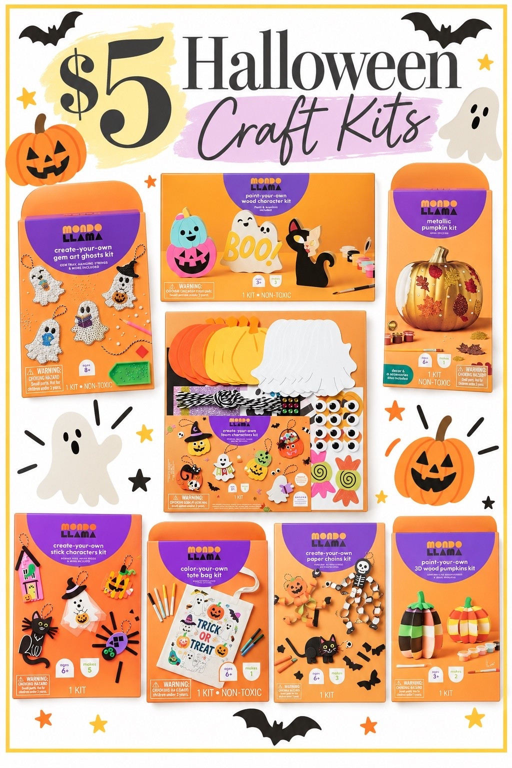 $5 Halloween Craft Kits