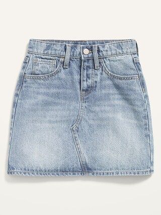 High-Waisted Button-Fly Jean Skirt for Girls | Old Navy (US)