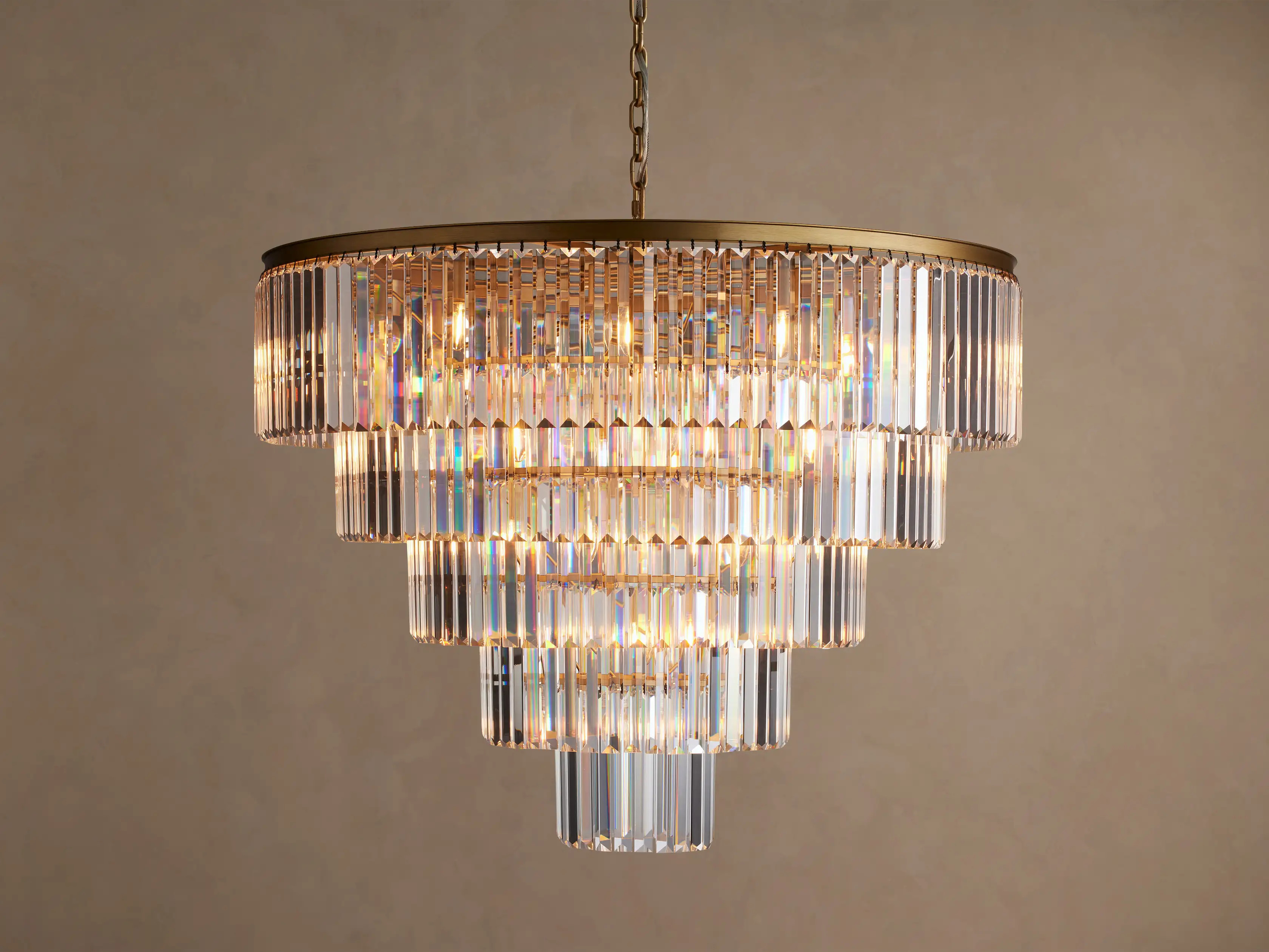 Leyland Tiered Round Chandelier | Arhaus