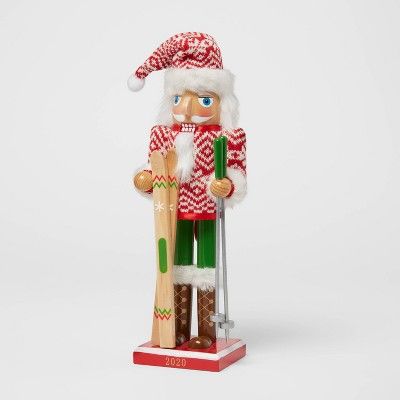 14" Skier Christmas Santa Nutcracker - Wondershop™ | Target