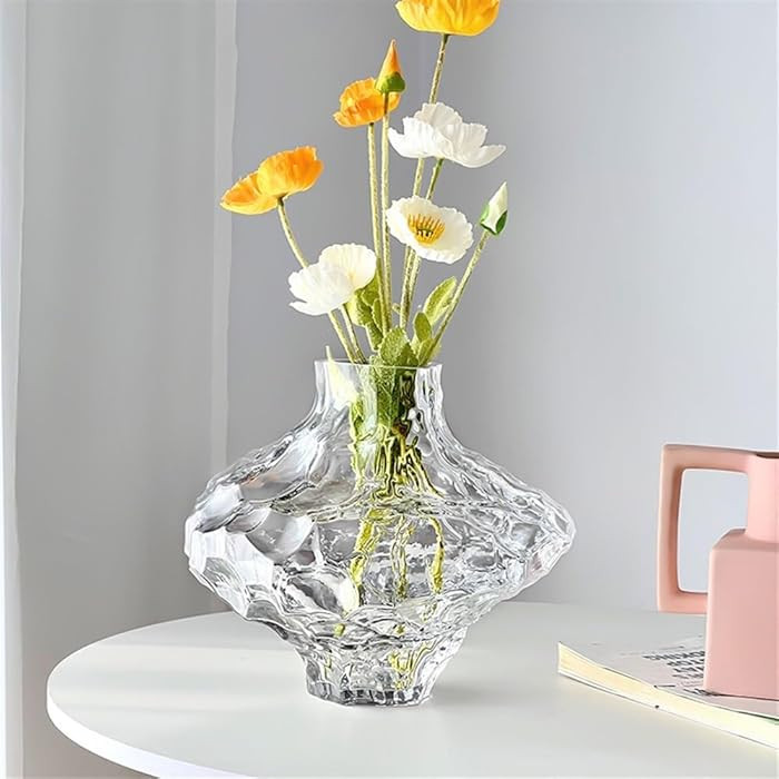 Irregular Glass vases, Personalized and Creative Home Decorations, electroplated Crafts, Flower A... | Amazon (US)