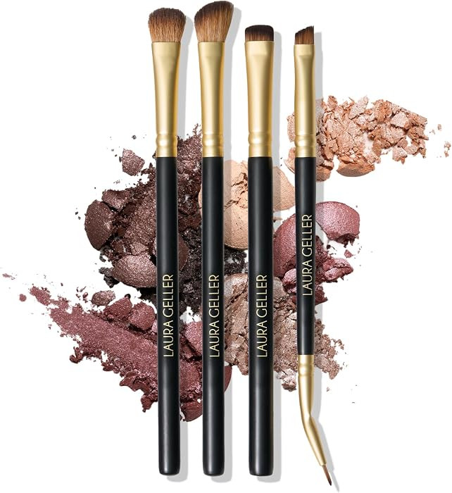 LAURA GELLER NEW YORK Cosmetic Professional Makeup Brushes - Cruelty-Free - 18 Shadow Skills Eyes... | Amazon (US)