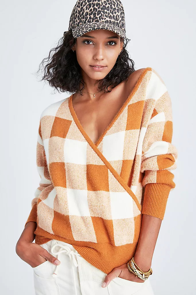 Agnes Surplice Sweater | Anthropologie (US)