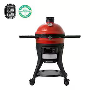 Kamado Joe Konnected Joe 18 in. Digital Charcoal Grill and Smoker with Auto-Ignition and Wi-Fi Te... | The Home Depot