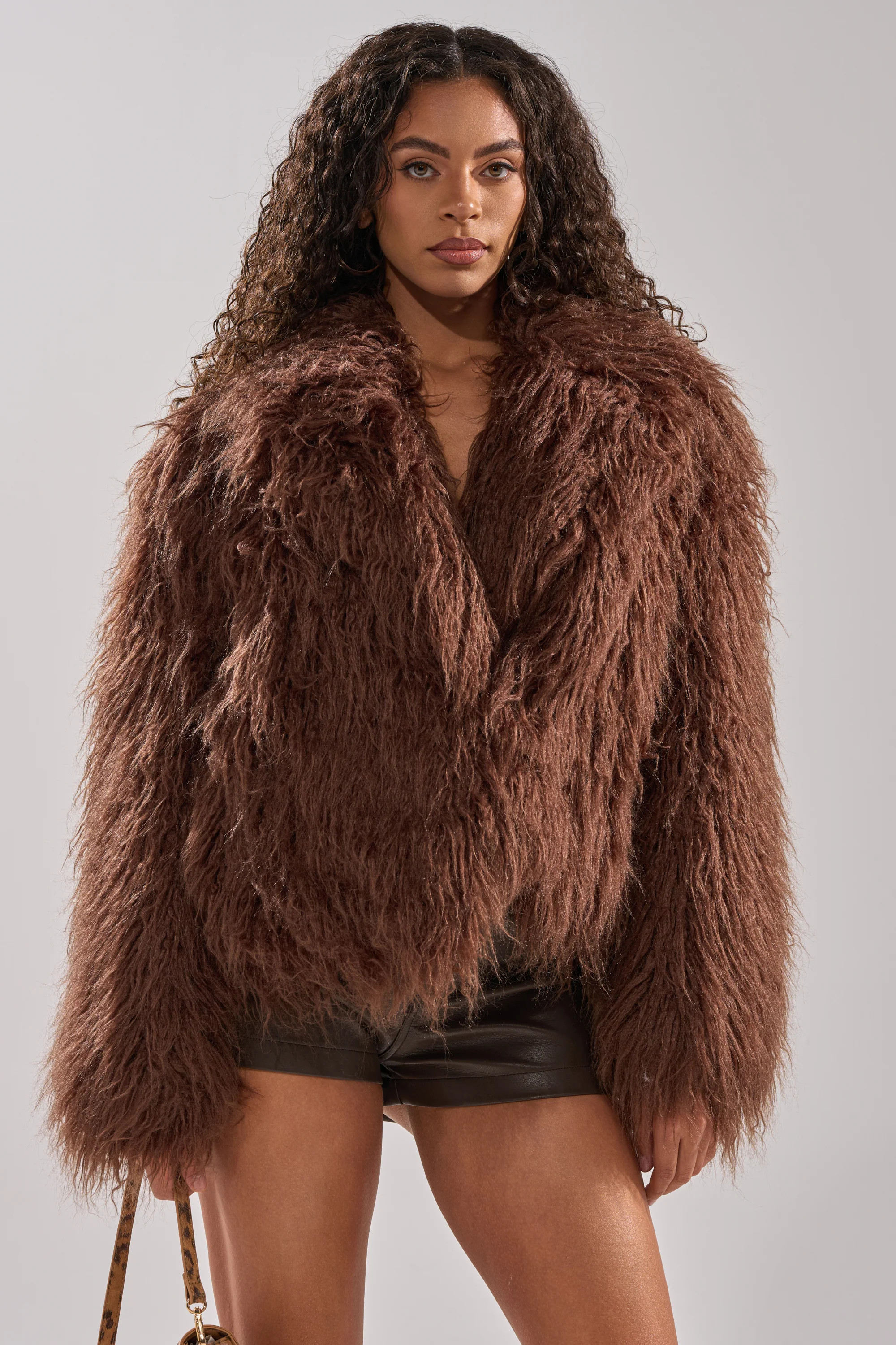 SHORT N SWEET FAUX FUR COAT | AKIRA