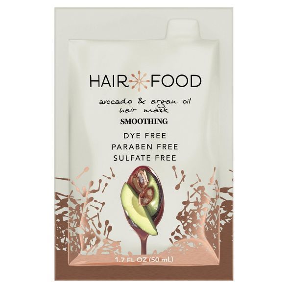 Hair Food Avocado & Argan Oil Smoothing Hair Mask Hair Styling Product for Curly Hair - 1.7 fl oz | Target