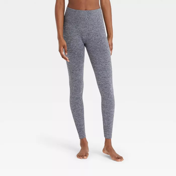 Women's Seamless Ribbed Leggings - Colsie™ | Target